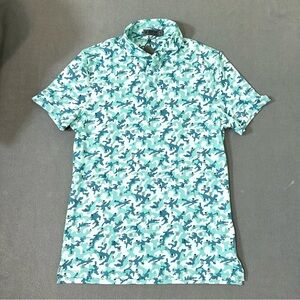 G/Fore Mapped Icon Polo Camo Skull Crossbones Cross Tees Mens Small